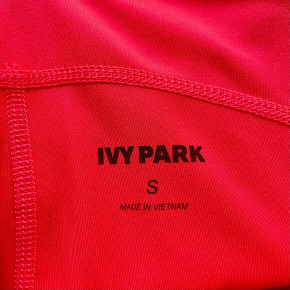 Ivy Park Women's Logo Elastic Leggings in Neon Pink & Black - Size S - Picture 7 of 11